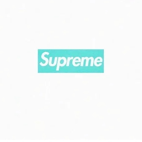 Supreme x Tiffany & Co Box Logo Tee White Size Small FW21 New - Picture 2 of 6